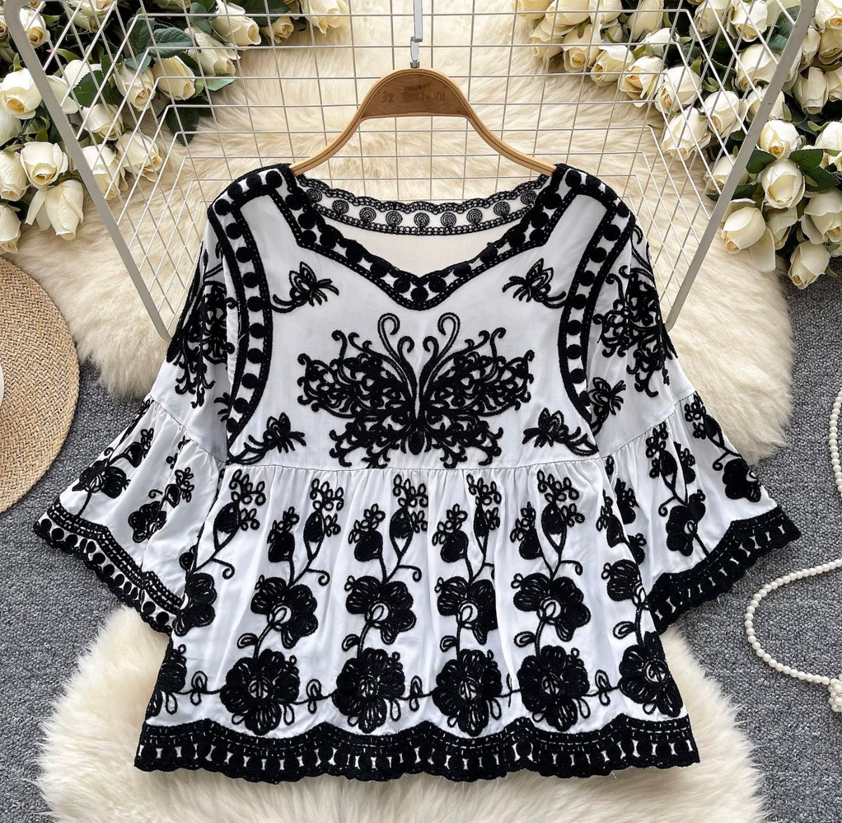Elegant Embroidered top