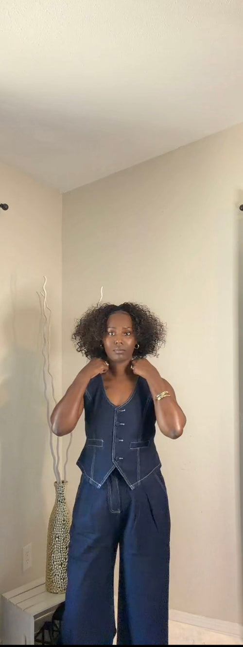2Piece Vest Jean set
